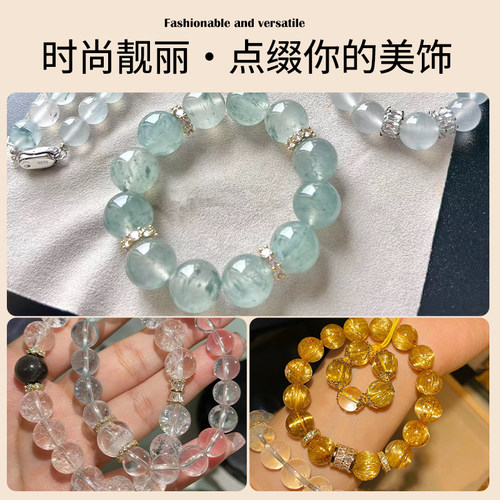 手串配件隔珠18k包金隔片手工diy穿珍珠水晶手链串珠垫片配饰材料 - 图2