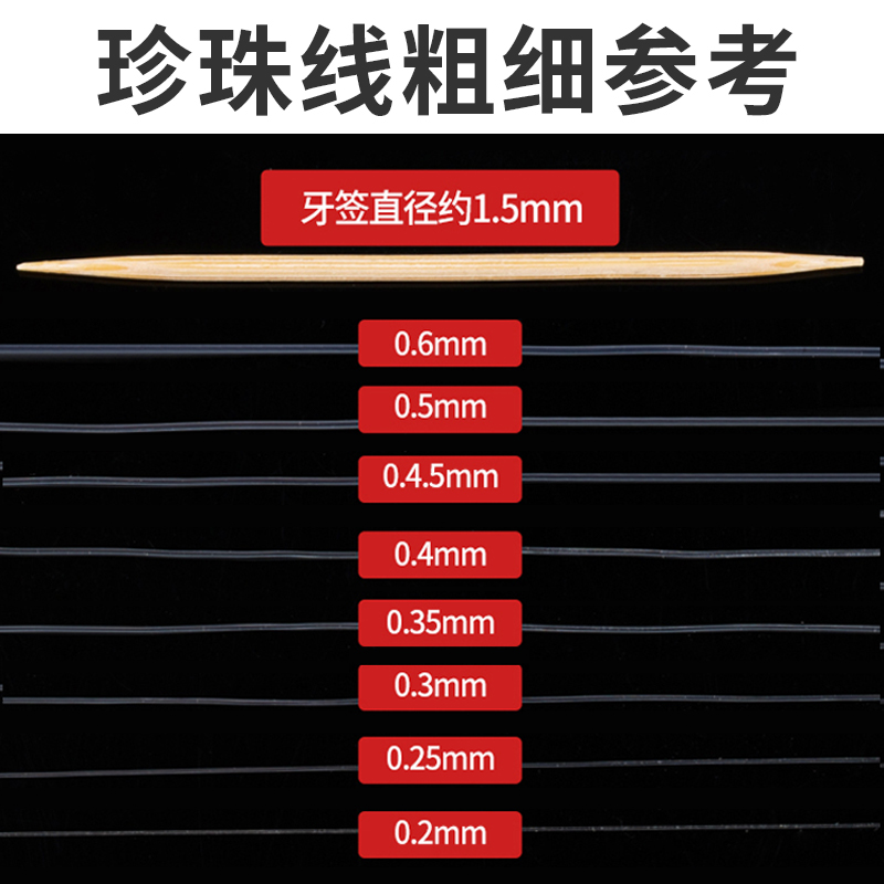 极细穿珍珠专用线diy手工串手链项链的耐磨细线串珠线绳子水晶线-图2