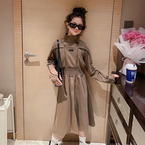 Girls dress for dress fall 2023 new children trendy necropolis dresses ladies great children spring autumn dress foreign princess dresses