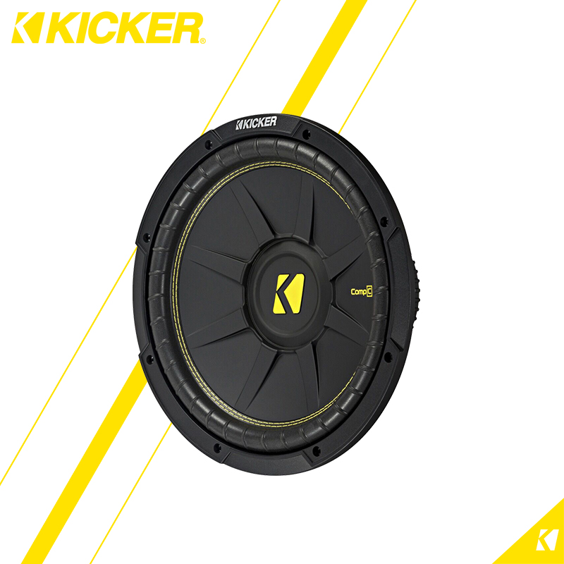 汽车音响K牌KICKER CompC系列8英寸单音圈低音喇叭CWCS84包安装-图1