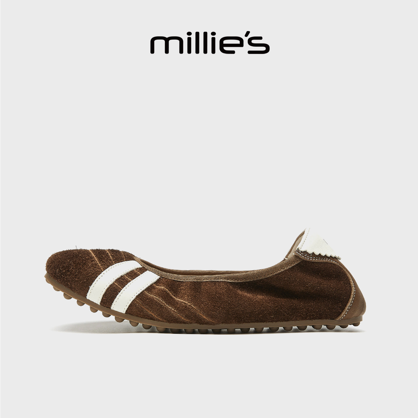 MILLIE'S/妙丽平底芭蕾舞鞋女2026新款玛丽珍鞋软底百搭浅口单鞋,淘宝优惠券,粉丝福利购,淘宝优惠卷