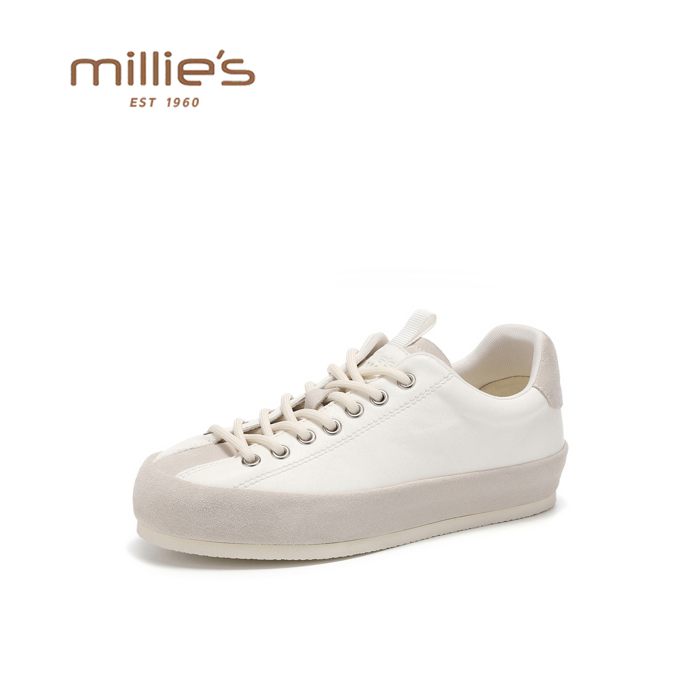 MILLIE'S/妙丽真皮软底深口渔夫鞋女2026春季新款舒适百搭休闲风,淘宝优惠券,粉丝福利购,淘宝优惠卷