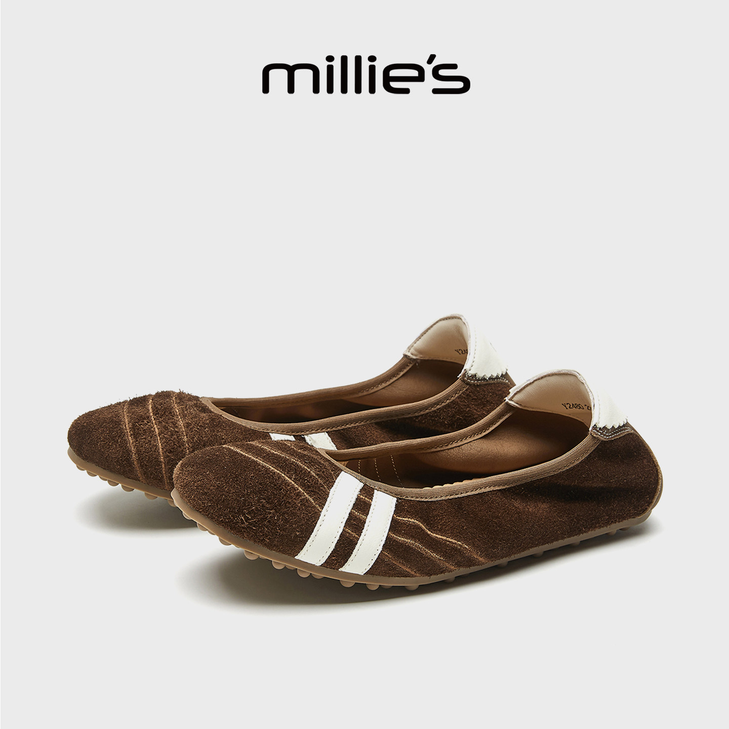 MILLIE'S/妙丽平底芭蕾舞鞋女2026新款玛丽珍鞋软底百搭浅口单鞋,淘宝优惠券,粉丝福利购,淘宝优惠卷