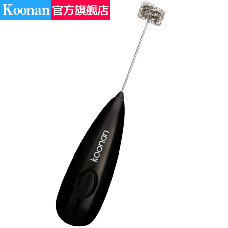 koonan咖啡打奶泡器奶泡机家用电动迷你打泡器牛奶手持搅拌打发器 - 图2