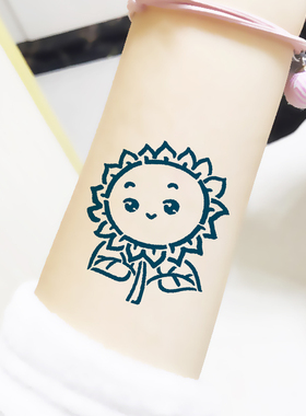 向日葵纹身模板加厚可重复用