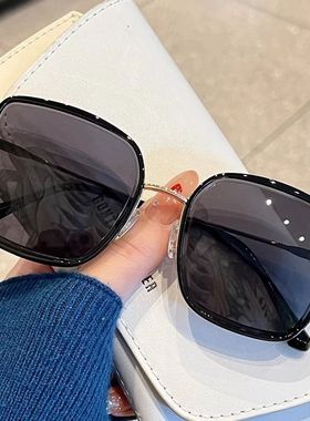 白色墨镜女夏防晒高级感渐变色时尚太阳眼镜开车防紫外线时尚眼镜