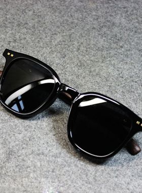 新品日潮vintage文艺复古偏光太阳眼镜蓝光男女木纹腿紫外线墨镜