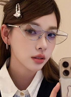 新款港式老钱风设计感金属墨镜女高品质防紫外线时尚高级太阳眼镜