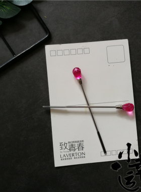 半永久勺子色料水晶美甲搅拌棒