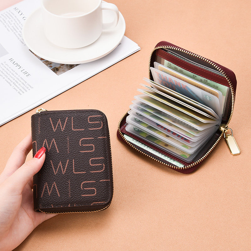 新款女士多卡位防消磁小巧超薄卡套 werllands路勋箱包卡包