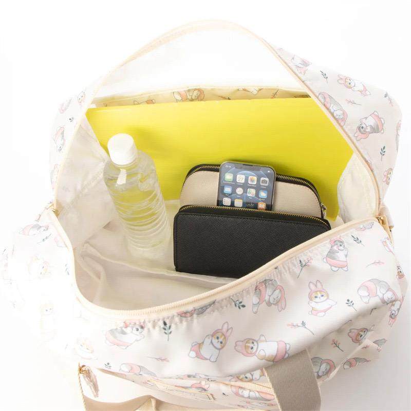 日系卡通可爱鲨鱼猫折叠大容量行李包收纳旅行袋轻便登机包待产包,淘宝优惠券,粉丝福利购,淘宝优惠卷