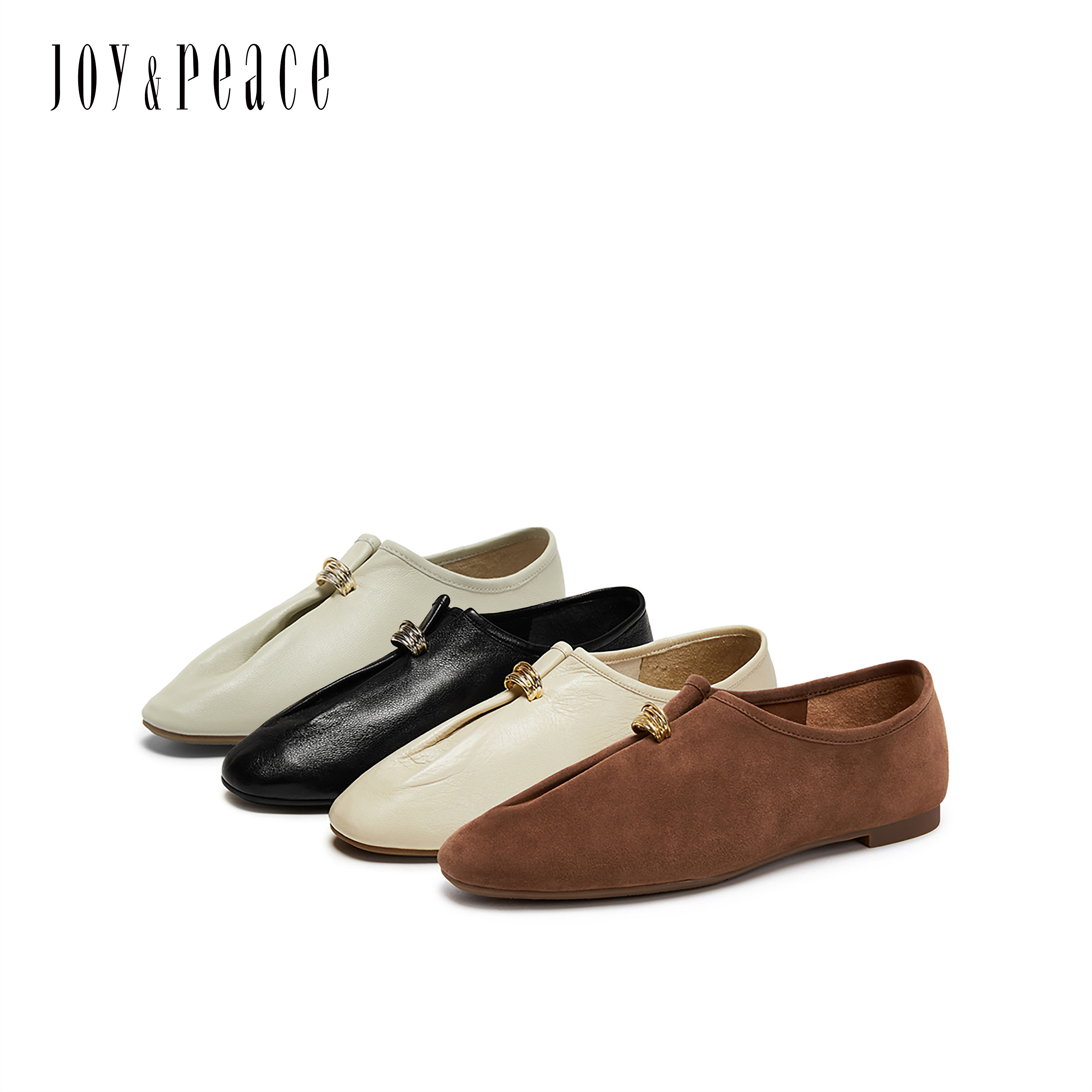 董洁同款真美诗堆堆云春秋新款羊皮老钱风柔软奶奶鞋乐福鞋单鞋女,淘宝优惠券,粉丝福利购,淘宝优惠卷