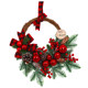 Christmas decoration rattan garland tree scene arrangement