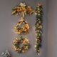 Christmas decoration rattan garland tree scene arrangement