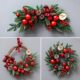 Christmas decoration rattan garland tree scene arrangement