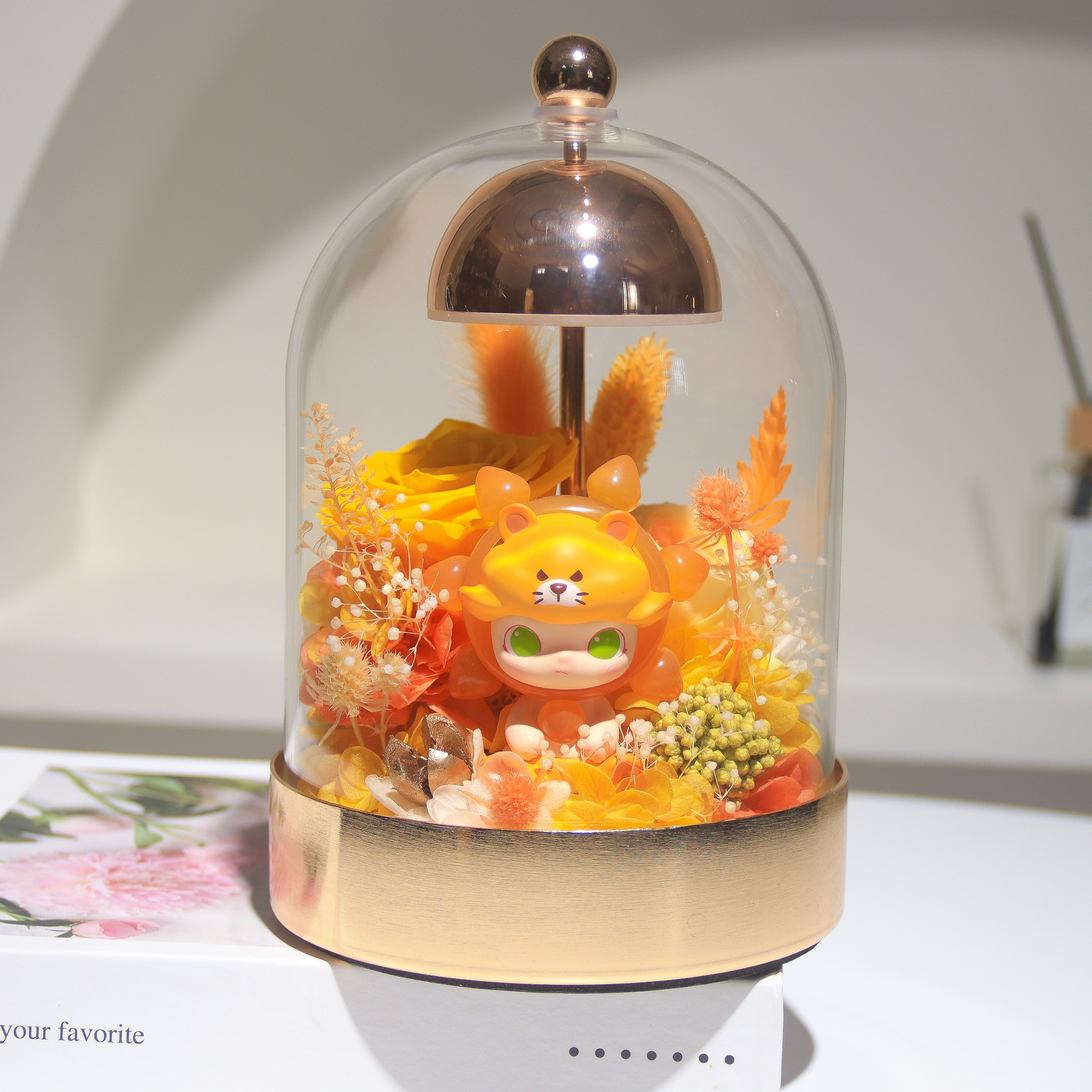 永生花礼盒玫瑰花盒POP MART十二星座生日七夕情人节礼物表白玫瑰