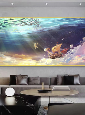 海贼王挂画路飞索隆动漫海报