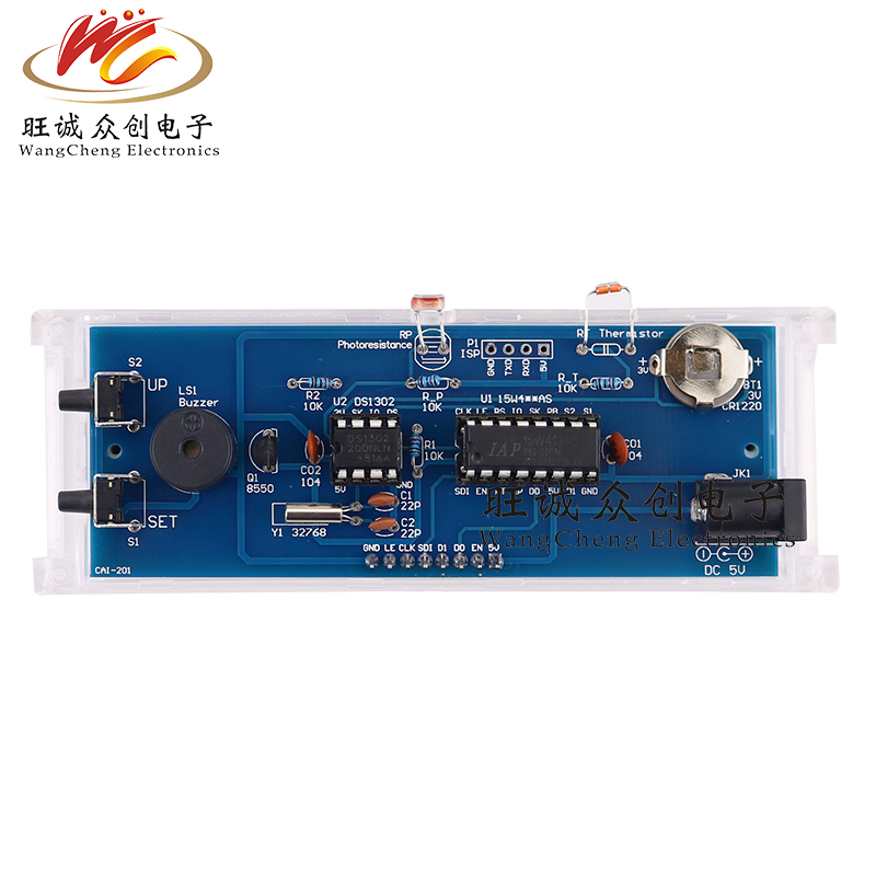 数字电子时钟套件电路板电子DIY制作散件 51单片机实训焊接练习-图2