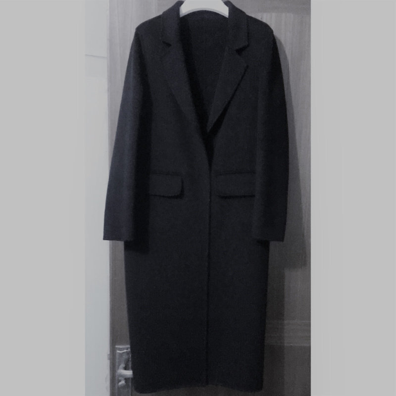 明星同款20新款黑色过膝双面绒羊绒呢子大衣中长款羊毛呢外套女冬,淘宝优惠券,粉丝福利购,淘宝优惠卷