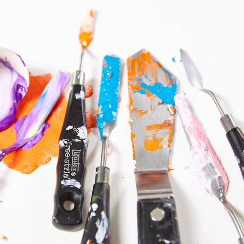 Оригинальный импортный пигментированный большой профессиональный акрил, пигментированная гуашь из нержавеющей стали, скребок