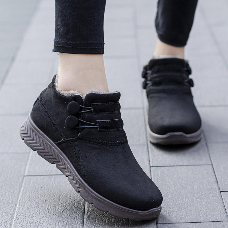 回力雪地靴女冬季加绒加厚保暖棉鞋奶奶懒人防滑短筒老年妈妈短靴,淘宝优惠券,粉丝福利购,淘宝优惠卷