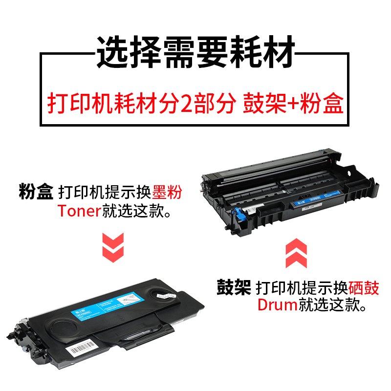 格之格TN2115粉盒 适用兄弟HL-2140 2170W 2150N DCP-7030 7032 7040 7045 MFC-7340 7440N 7840W 7450硒鼓 - 图2