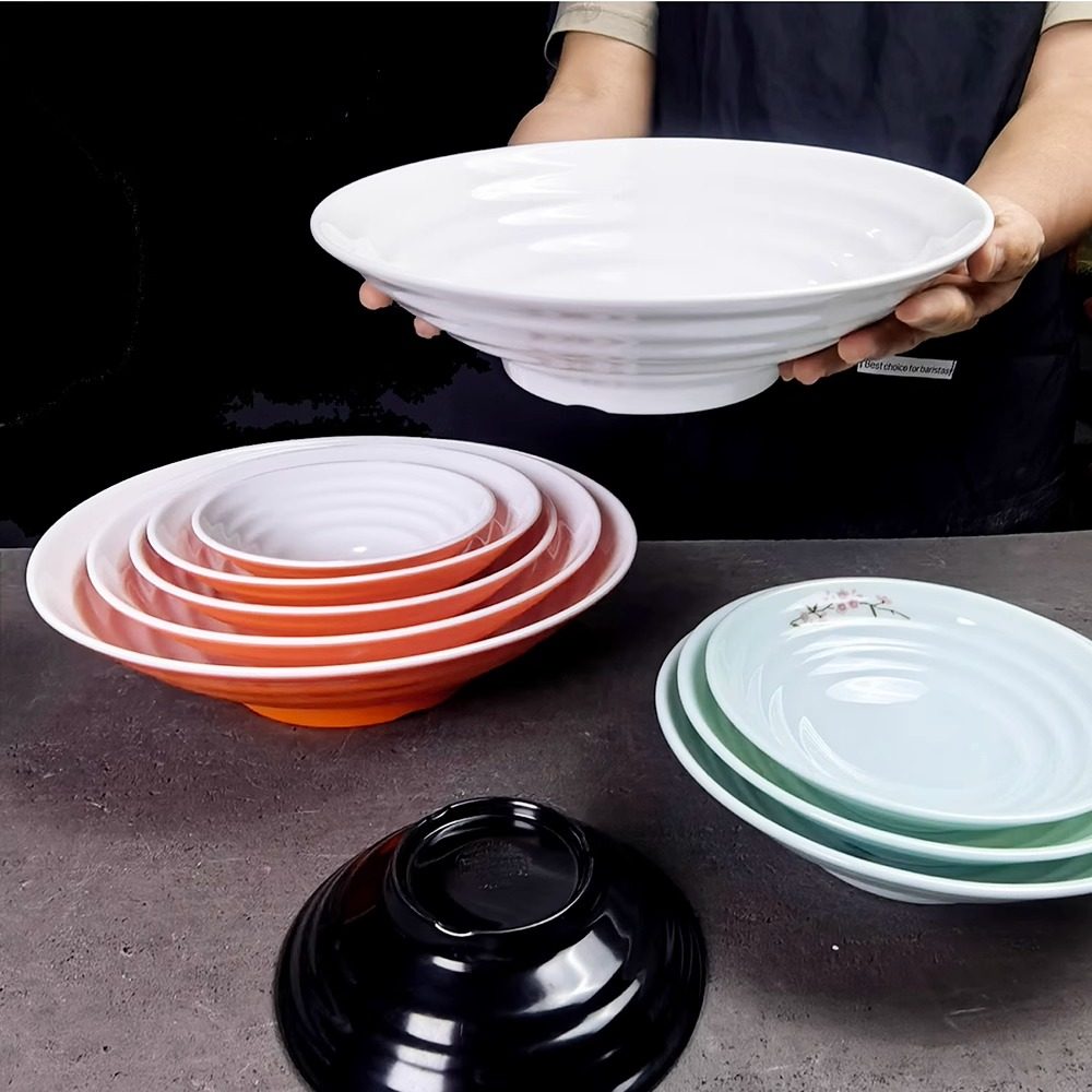 面碗商用拌饭浅口碗密胺餐具大汤碗麻辣烫凉皮专用碗炸酱面拌面碗