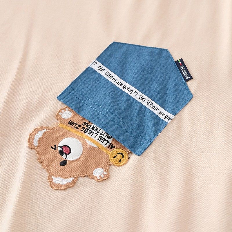 芬腾男士夏季纯棉短袖宽松休闲睡衣 芬腾润诚睡衣/家居服套装