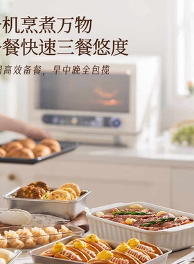 美的变频彩屏触控微蒸烤炸炖5合1