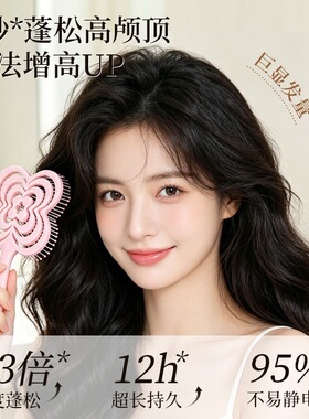 蝴蝶镂空梳女士专用长发蓬松高颅