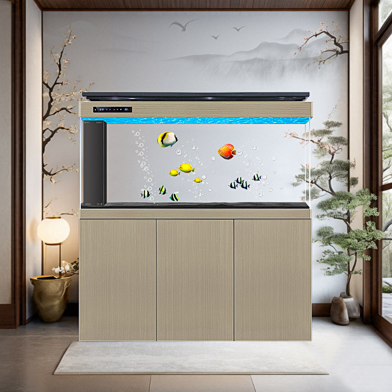 客厅高端落地鱼缸家用生态超白落地水族箱中型2025客厅鱼缸新款,淘宝优惠券,粉丝福利购,淘宝优惠卷