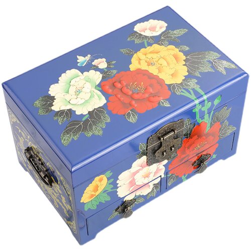 精致国风女生首饰盒中式古典妆奁盒配饰首饰收纳盒送闺蜜陪嫁礼物 - 图3