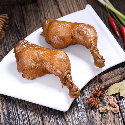 清真五香鸡翅熟食鸡肉鸭腿零食小吃真空全熟大鸡腿开袋即食速食 - 图2