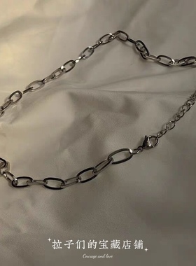 镂空锁骨链金属金属项链