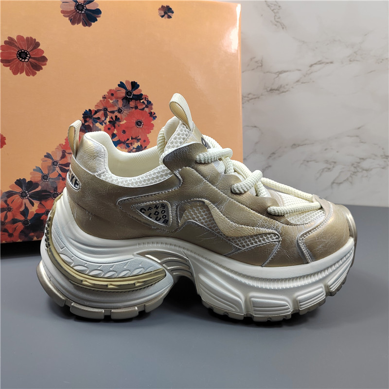 欧洲站真皮老爹鞋女2025新款厚底增高显脚小轻便透气休闲运动鞋潮,淘宝优惠券,粉丝福利购,淘宝优惠卷