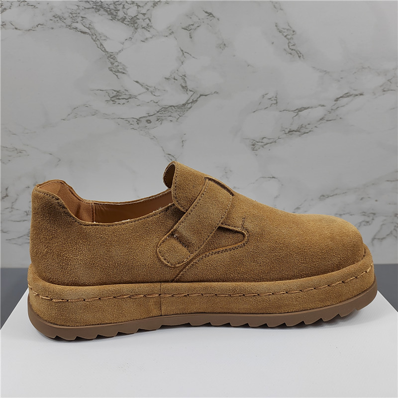 品牌撤柜磨砂牛皮厚底勃肯鞋女2025秋冬新款复古搭扣一脚蹬单鞋潮,淘宝优惠券,粉丝福利购,淘宝优惠卷