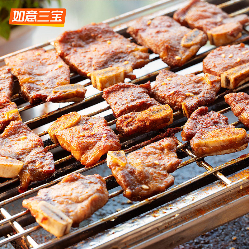 如意三宝牛仔骨半成品300gx3生鲜冷冻牛肋排条烧烤食材,淘宝优惠券,粉丝福利购,淘宝优惠卷