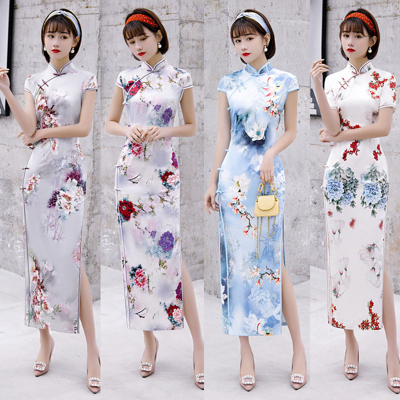 改良旗袍秋季2020新款复古连衣裙 清砚溪旗袍