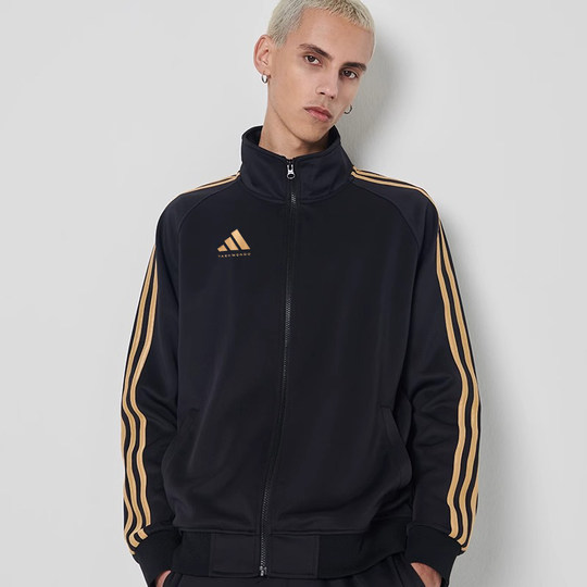 Adidas阿迪达斯外套男款秋女新款运动立领夹克上衣女跑步专用正品