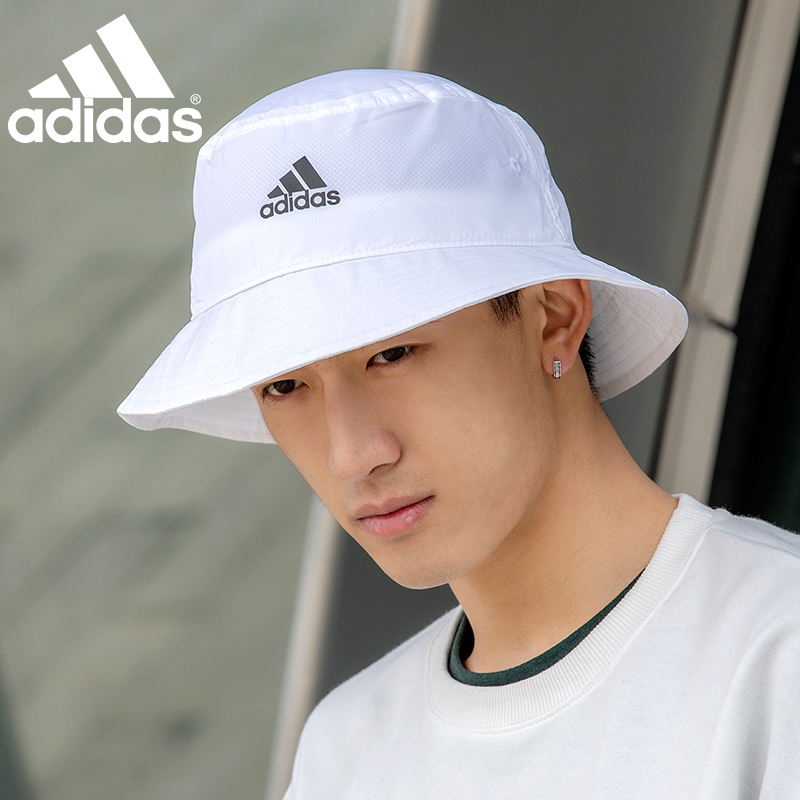 Adidas阿迪达斯帽子男渔夫帽夏季户外遮阳盆帽休闲运动帽潮太阳帽