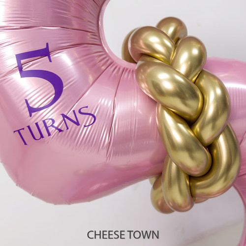 长发公主主题数字铝膜立柱 乐佩魔发奇缘Rapunzel生日数字可定制 - 图1