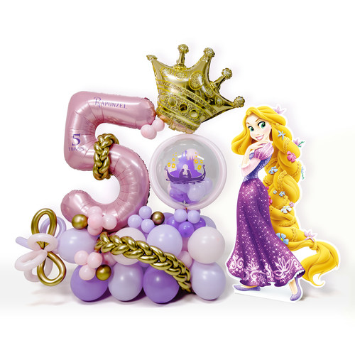 长发公主主题数字铝膜立柱 乐佩魔发奇缘Rapunzel生日数字可定制 - 图3