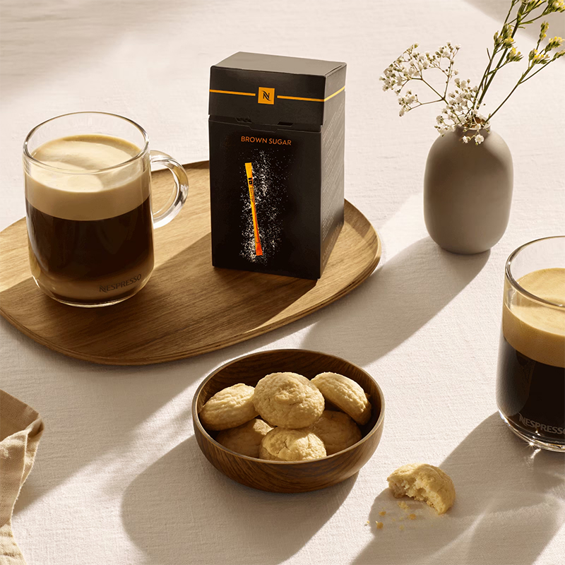 NESPRESSO 咖啡黄糖包袋装 咖啡伴侣咖啡糖条 4.5gX60条 - 图3