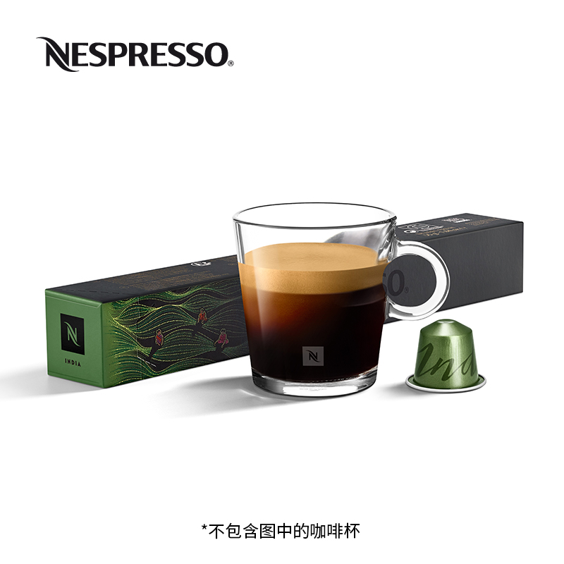 NESPRESSO雀巢胶囊咖啡 大师匠心印度瑞士进口浓缩黑咖啡10颗装 - 图0