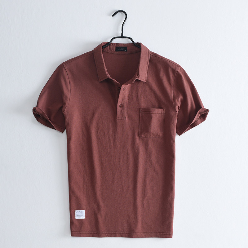 汉絮夏季纯棉短袖男翻领休闲polo衫 汉絮Polo衫