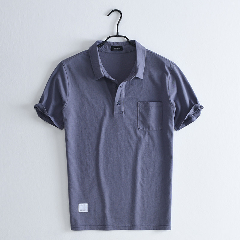 汉絮夏季纯棉短袖男翻领休闲polo衫 汉絮Polo衫
