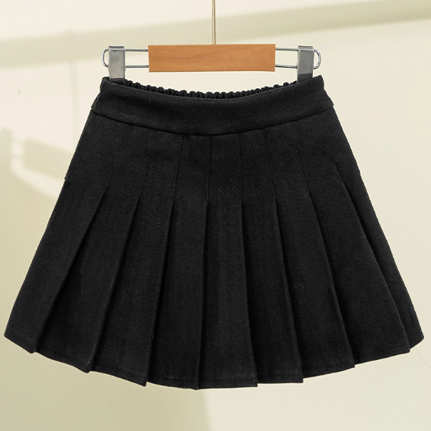 女童百褶裙毛呢短裙秋冬2025新款中大儿童jk制服学院风冬季半身裙,淘宝优惠券,粉丝福利购,淘宝优惠卷