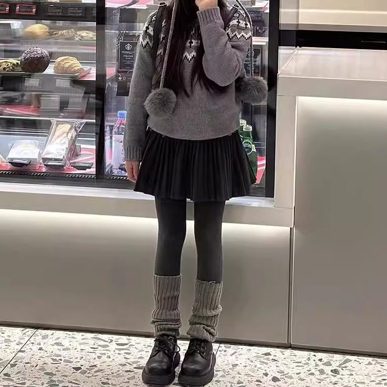 女童时尚洋气百褶裙2025秋冬新款韩版儿童百搭压褶学院风半身裙潮,淘宝优惠券,粉丝福利购,淘宝优惠卷