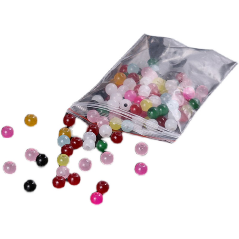 72玉线红绳手链diy散珠6毫米收尾珠有机玻璃珠琉璃珠配件仿玉珠子 - 图3