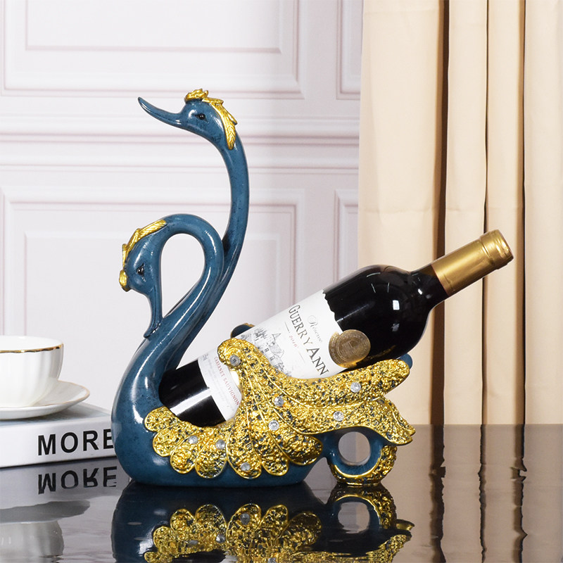 创意情侣天鹅葡萄红酒架摆件创意欧式客厅餐桌玄关酒柜装饰品礼物,淘宝优惠券,粉丝福利购,淘宝优惠卷